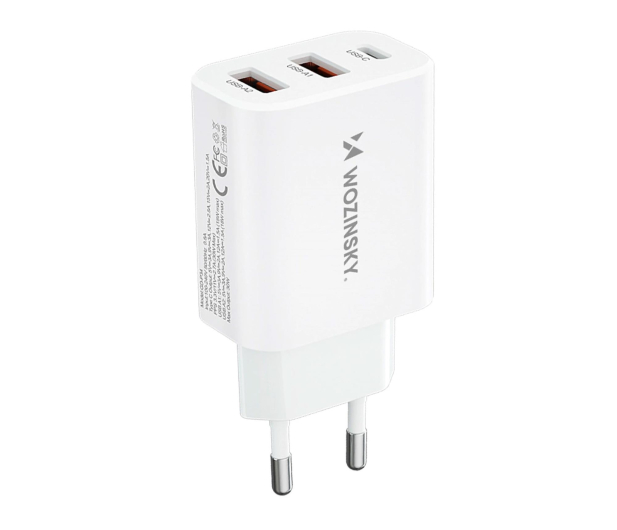 Wozinsky Ładowarka sieciowa30W USB-C / 2 x USB-A biała CWCUCW - 1487889 - zdjęcie 3